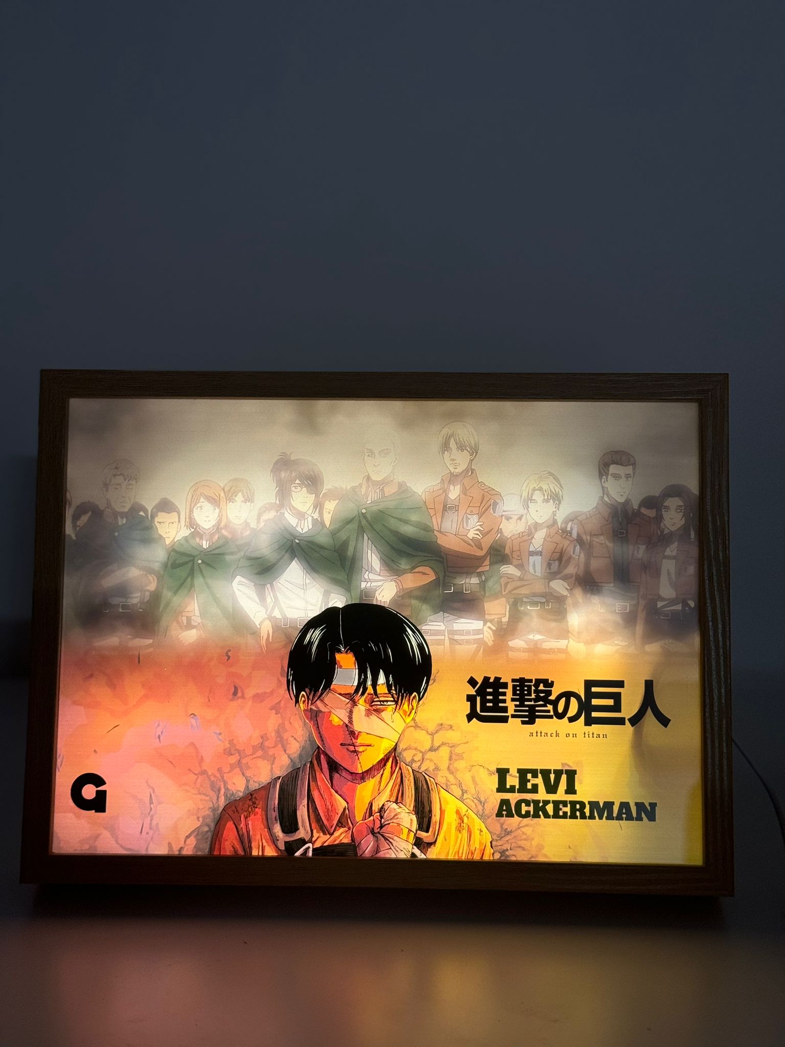 LED Light Painting Levi Ackerman - Shingeki no Kyojin - Copisteria Graphic