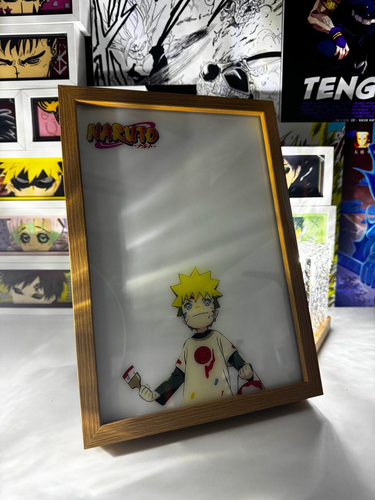 Naruto Uzumaki LED Light Painting - Copisteria Graphic