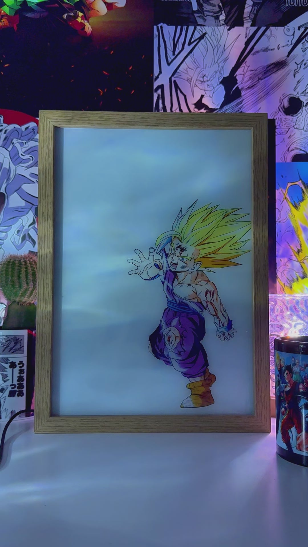 Gohan SSJ2 LED Light Painting